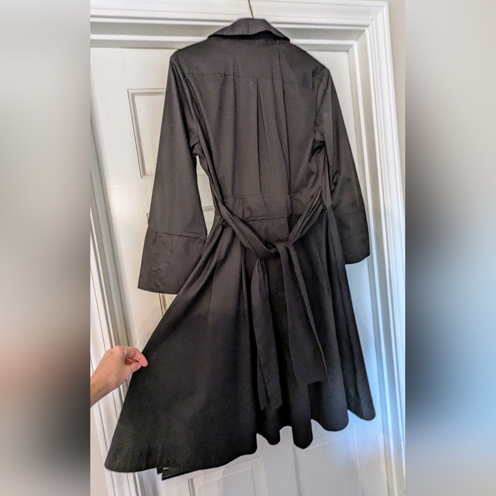Banana Republic Fit And Flare Black Shirt Dress - Picture 3 of 3